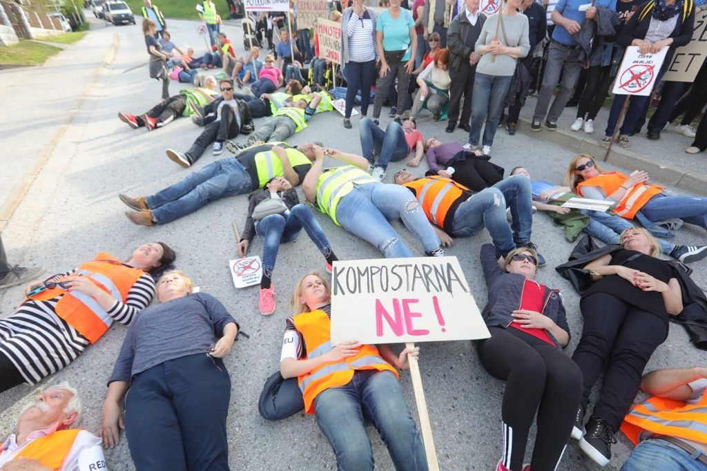 FOTO:Protest proti kompostarni Ceršak