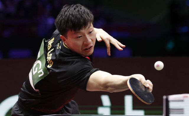 Ma Long je osvojil tretji zaporedni naslov svetovnega prvaka. FOTO: Reuters