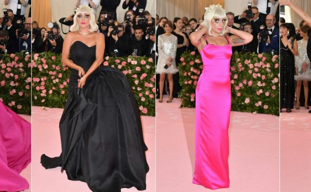 Lady Gaga v kreaciji Brandona Maxwella FOTO: Angela Weiss/ AFP