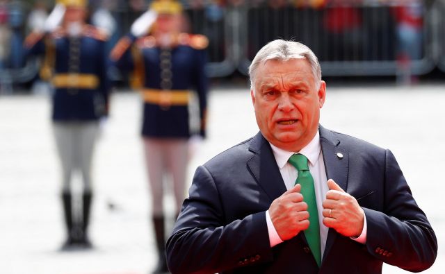 Madžarski premier Viktor Orbán je zadnji od voditeljev višegrajske četverice, ki jih je v Beli hiši sprejel Trump. Foto: Reuters