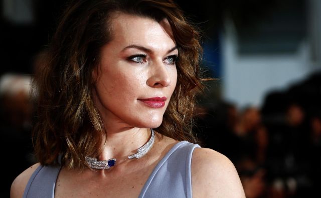 Milla Jovovich na filmskem festivalu v Cannesu leta 2018. FOTO: Jean-Paul Pelissier/Reuters