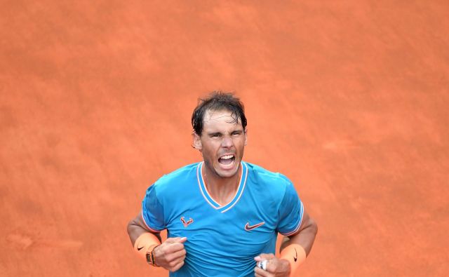 Rafael Nadal je že devetič slavil v Rimu. FOTO: AFP