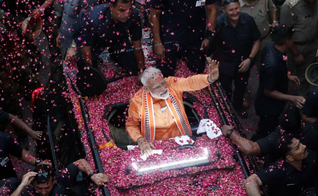 Vprašanje je, ali bo Modijeva zmaga pomenila nadaljevanje erozije indijske liberalne tradicije. FOTO: Reuters