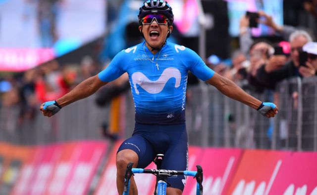 Richard Carapaz je novi vodilni na Giru. FOTO: AFP