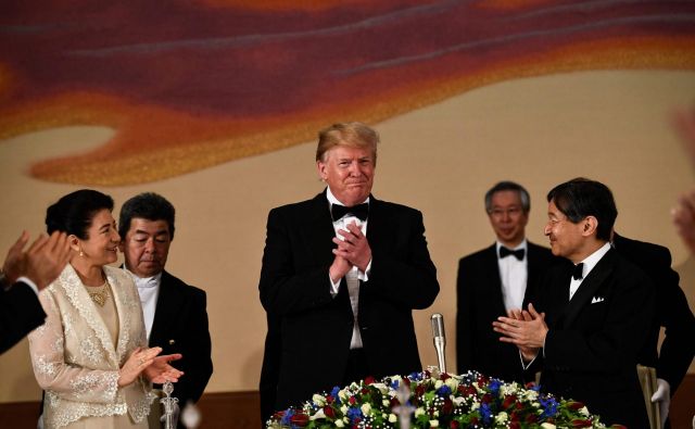 Ameriški predsednik Donald Trump na Japonskem. Foto: AFP