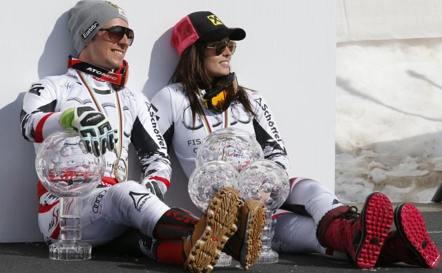 Marcel Hirscher in Anna Veith se še odločata, ali bosta nadaljevala kariero. FOTO: Reuters