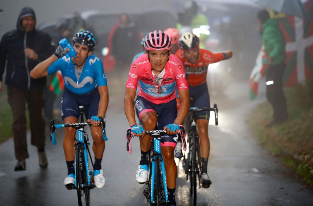 FOTO:Po kraljevski etapi se za Rogliča zdi rožnata majica zelo oddaljena