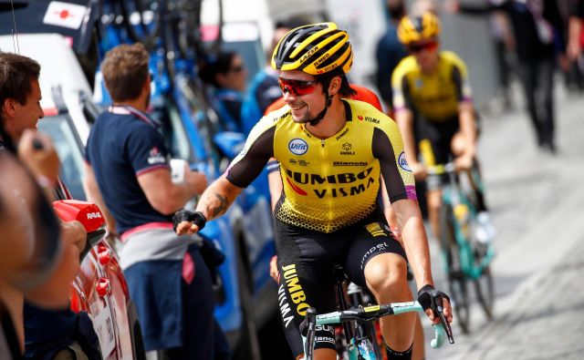 Rogličeva forma ni več tako bleščeča, kot je bila na dirki po Romandiji, kljub temu pa ne obupuje. FOTO: AFP