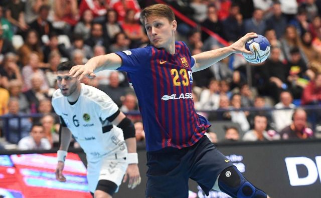 Jure Dolenec lovi prvi naslov evropskega prvaka. FOTO: Barça Lassa