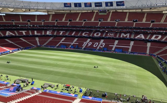 Štadion Wanda Metropolitano bo gostil veliki finale lige prvakov. Foto Aljaž Vrabec