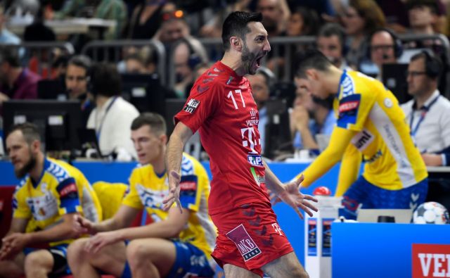 Bivši slovenski reprezentant Dragan Gajić je bil eden od najboljših pri Veszpremu, ki se bo za naslov evropskega prvaka pomeril s skopskim Vardarjem. FOTO: AFP