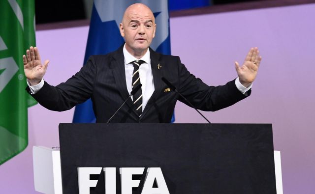 Gianni Infantino si je zagotovil svoj prvi polni mandat predsednika Fife. FOTO: AFP