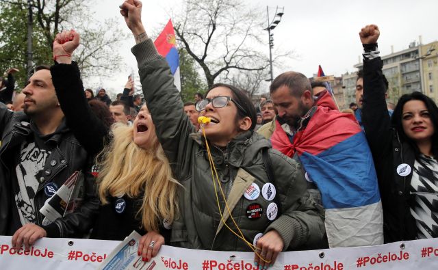 Protesti pod geslom »Eden od 5 milijonov« v Srbiji niso prinesli želenih sprememb. FOTO: Reuters