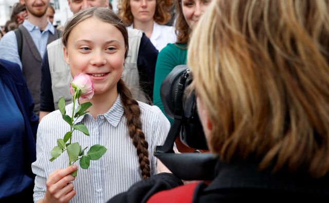 Greta Thunberg: Neverjetno je videti priznanje, ki ga dobivamo, in vemo, da se borimo za nekaj, kar ima velik vpliv. FOTO: Reuters