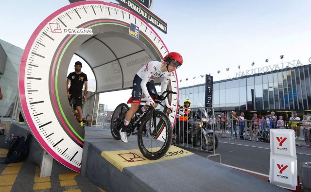 Tadej Pogačar je v vožnji na čas prekosil vse tekmece. FOTO: Leon Vidic