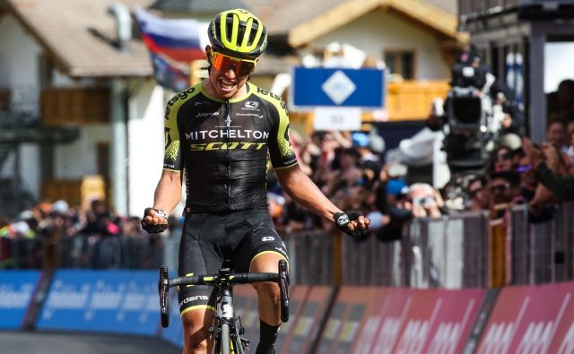 Esteban Chaves je 31. maja zmagal na etapi Gira. FOTO: AFP