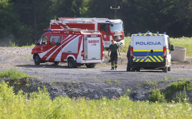 Požar na deponiji Halda FOTO: Tadej Regent