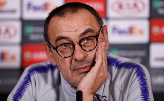 Maurizo Sarri se vrača v Italijo, tokrat bo sedel na klop Juventusa. FOTO: Reuters