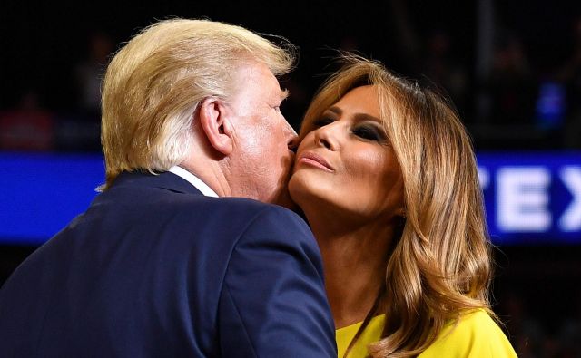 Predsednika je napovedala prva dama Melania Trump. FOTO: Mandel Ngan/AFP