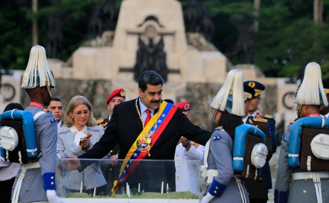 Načrt naj bi vključeval tudi umor predsednika Nicolása Madura. Foto: Reuters