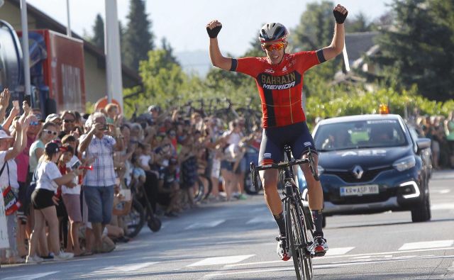 Domen Novak je slavil svojo prvo zmago med profesionalci. FOTO: Mavric Pivk/Delo