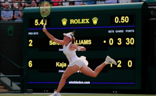 Kaja Juvan je bila takoj po dvoboju razumljivo razočarana, a se dobro zaveda, da se je odlično odrezala v dvoboju s Sereno Williams. FOTO: Reuters