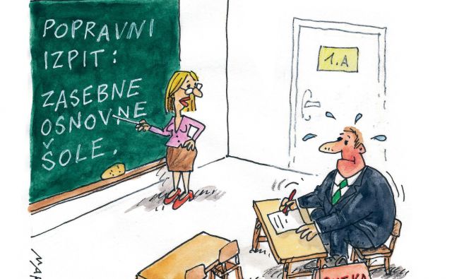 Šolstvo KARIKATURA: Marko Kočevar