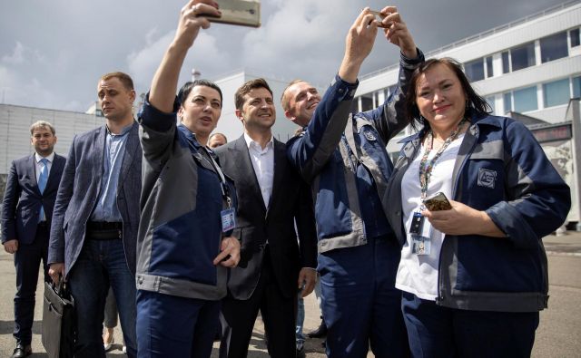 Volodimir Zelenski bi iz prizorišča černobilske katastrofe »naredil kraj svobode, ki bo postal eden od simbolov nove Ukrajine«. FOTO: Reuters