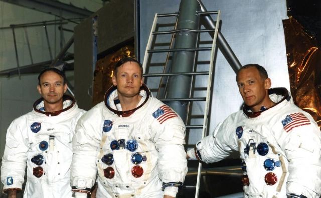 Michael Collins, Neil Armstrong in Buzz Aldrin FOTO: Nasa