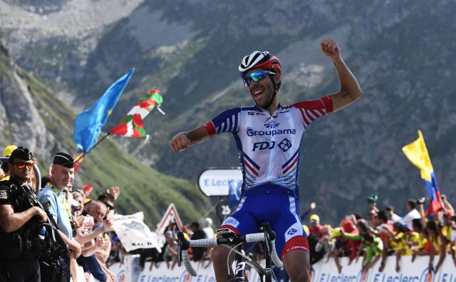 Thibaut Pinot na vzponih že dolgo ni deloval tako suvereno. FOTO: AFP