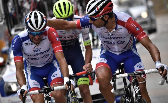 Thibaut Pinot je v solzah končal letošnji Tour. FOTO: AFP