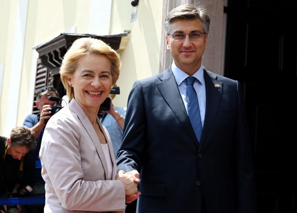 FOTO:Kaj je ob prihodu v Zagreb izjavila Ursula von der Leyen