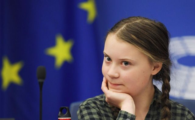 Greta Thunberg ne želi leteti z letali, ker so preveč okoljsko sporni. Foto Frederick Florin Afp