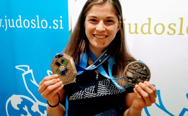 Maruša Štangar je v Minsku zablestela z dvema (bronastima) kolajnama – ob tisti za evropske igre jo je prejela tudi za prvenstvo stare celine. FOTO: Miha Šimnovec