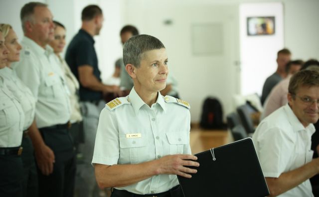 Generalmajorka Alenka Ermenc, načelnica Generalštaba Slovenske vojske. FOTO: Jure Eržen/Delo