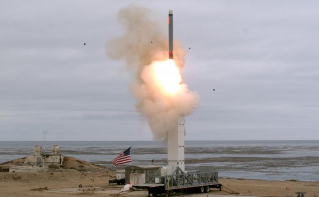 Ameriški preizkus rakete tomahavk na kalifornijskem otoku San Nicolas. Foto: Reuters