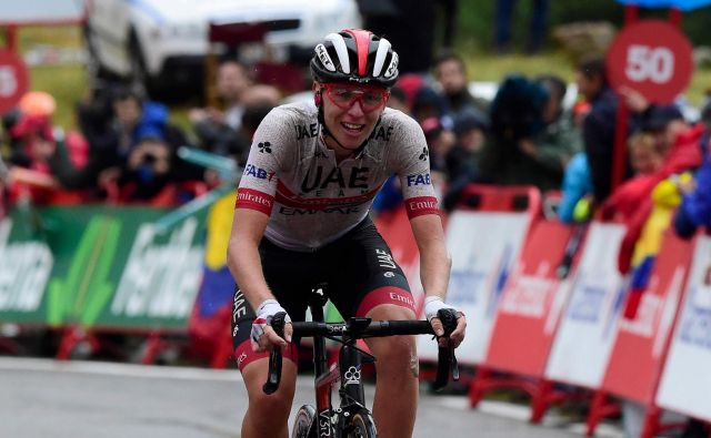 Tadej Pogačar je veliko zmagovalec devete etape! Foto: AFP