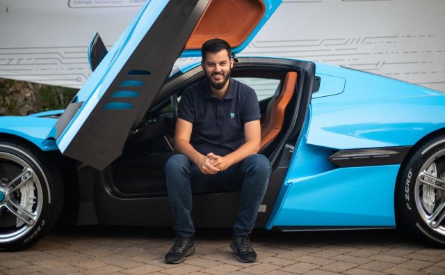 Mate Rimac doživlja priznanja najbolj uglednih avtomobilskih proizvajalcev - zdaj Porsche povečuje delež v njegovem podjetju. Foto Rimac Automobili