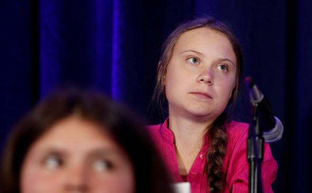 Greta Thunberg je avgusta lani začela ob petkih protestirati pred švedskim parlamentom z zahtevami po nujnem ukrepanju proti podnebnim spremembam. FOTO: Shannon Stapleton/Reuters