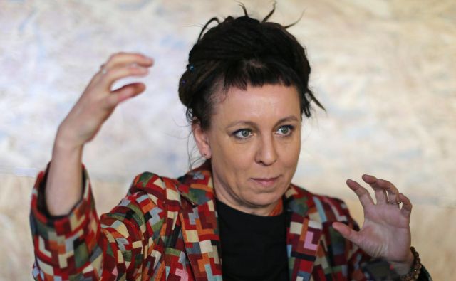 Poljska pisateljica Olga Tokarczuk letos marca na knjižnem festivalu Mesto knjige v Novi Gorici. Foto Tomi Lombar