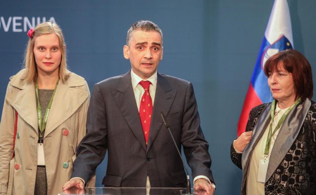 Norma Korošec in Bernard Brščič ostajata del Domovinske lige, med tem ko se je Lucija Šikovec Ušaj že poslovila in izstopila iz stranke. FOTO: Voranc Vogel/Delo