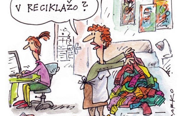 Kam z odpadki? KARIKATURA: Marko Kočevar