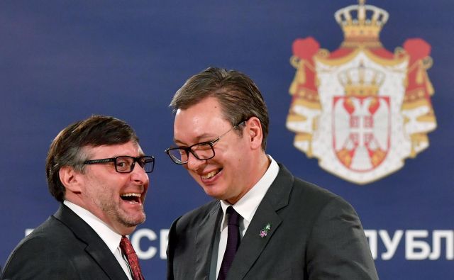 Matthew Palmer je bil med obiskom v Beogradu, kjer ga je sprejel srbski predsednik Aleksandar Vučić, jasen o ameriških pričakovanjih. Foto Afp