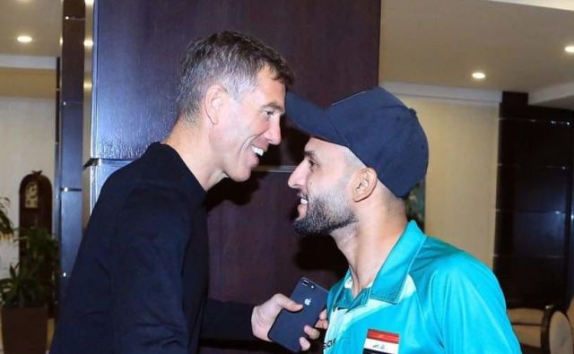 Srečko Katanec je pozdravil igralce v Jordaniji. FOTO: Facebook