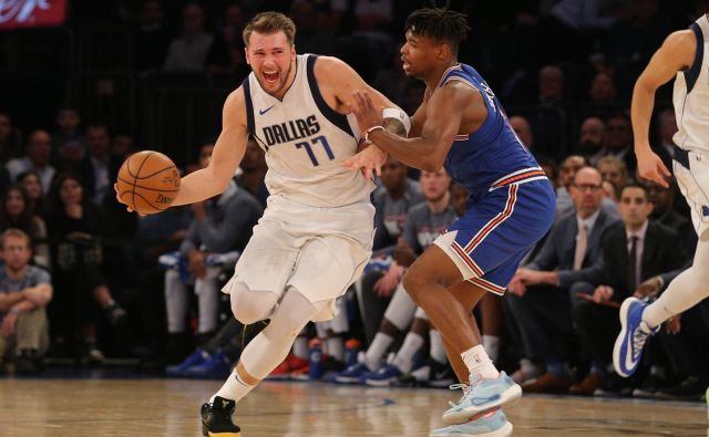 Luka Dončić se bo nerad spominjal zadnjih dvobojev z New Yorkom. FOTO: USA Today Sports