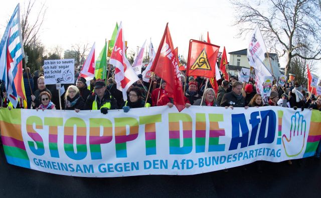 &#39;Ustavite AfD&#39;. FOTO: Swen Pfortner/AFP