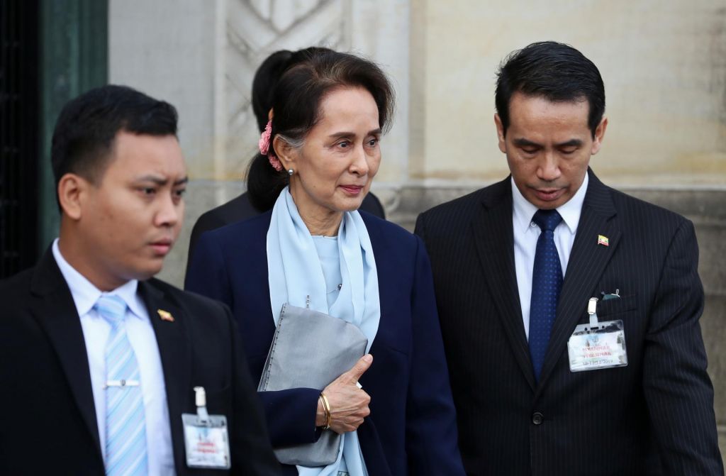 Burmanska voditeljica v Haagu zanikala obtožbe o genocidu 