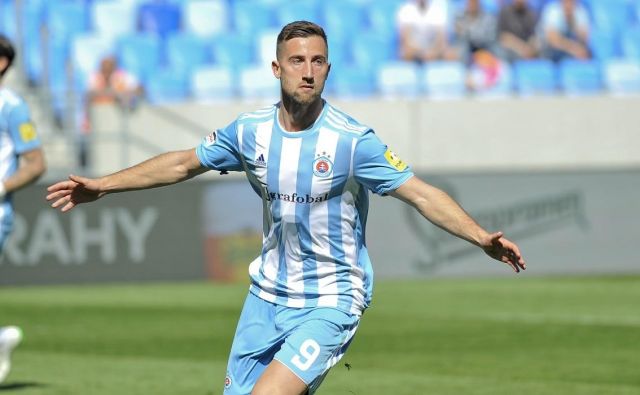Andraž Šporar je med vsemi slovenskimi legionarji v evropski ligi pokazal največ. FOTO: Slovan Bratislava