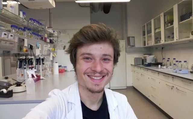 Jakob Rupert je doktorski študent programa Genetika in molekularna biologija na Oddelku Charlesa Darwina za biologijo in biotehnologijo na rimski univerzi La Sapienza. Foto Osebni Arhiv