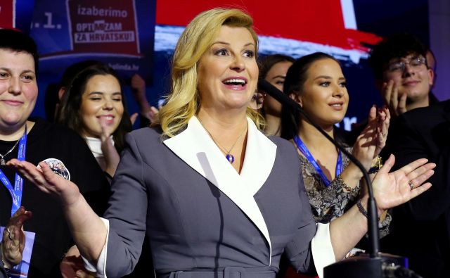 Hrvaška predsednica je po soočenju za RTL izjavila, da je bila debata ostra. FOTO: Antonio Bronic/Reuters